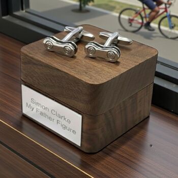 Personalised Bicycle Chain Link Cufflinks, 9 of 12