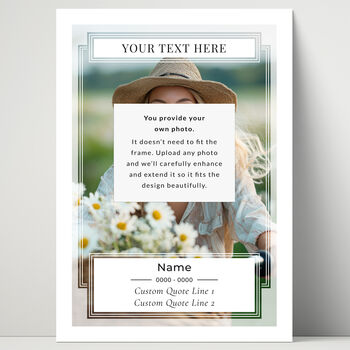 Forever In Our Hearts Photo Print Personalised Memorial Gift, 2 of 5