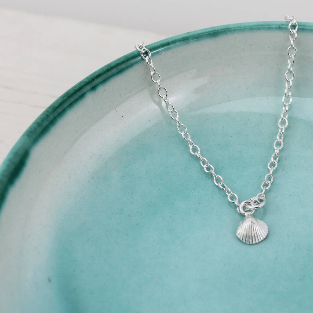 Sterling Silver Cornish Shell Bracelet By Lucy Kemp Silver Jewellery