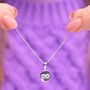 Sterling Silver Cubic Zirconia Infinity Necklace, thumbnail 1 of 3