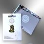 Black Cat Enamel Pin Brooch With Flower Design, thumbnail 4 of 8