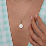 Sterling Silver Rich Tea Biscuit Charm Necklace, thumbnail 5 of 6