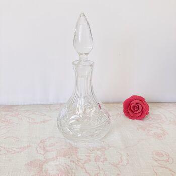 Vintage Decorative Crystal Glass Perfume Bottle ~ 11, 6 of 6