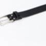 Handmade Black Leather Belt Men's English Leather 35mm Wide, thumbnail 3 of 10