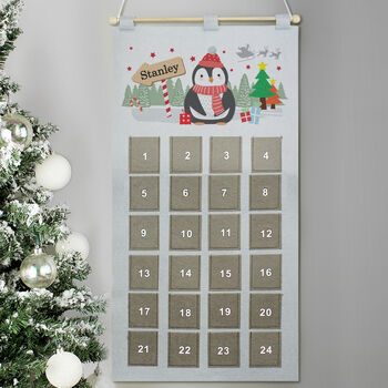 Personalised Christmas Penguin Advent Calendar, 3 of 3