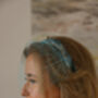 Turquoise Feather And Crystal Headband 'Marina', thumbnail 6 of 11