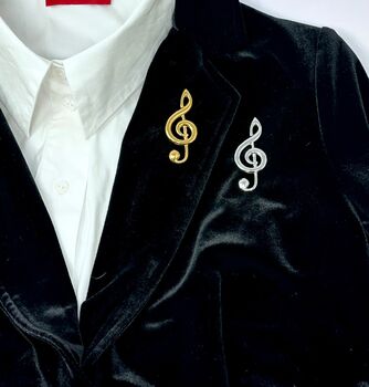 Musical Note Brooch, 4 of 6