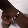Personalised Men's Leather Morse Code Bracelet, thumbnail 2 of 11