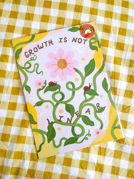 Growth Is Not Linear Art Print Unframed, 2 of 6