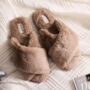 Luxury Plush Memory Foam Open Toe Crossover Slippers, thumbnail 1 of 8