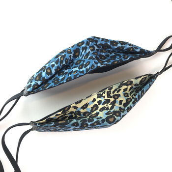 Leopard Print Reusable Face Mask Four Layers, 9 of 10