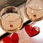 Personalised Red Heart Wine Glass, thumbnail 3 of 5