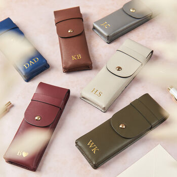 Handmade Leather Pen Case, 6 of 8