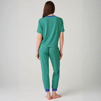 Women's 'Sunny St Ives' Bamboo Pyjama Set, 3 of 5