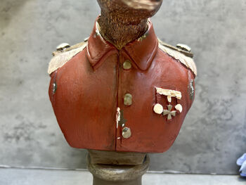 26cm Red Gentleman Stag Bust – Mini Deer Suit Figurine, 7 of 12
