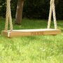 Personalised Oak Rope Tree Swing, thumbnail 2 of 11