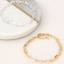 Personalised Gold Plated Or Silver Flat Link Bracelet, thumbnail 3 of 6