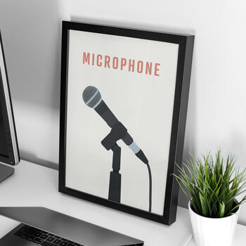 Microphone Print | Dynamic Stage Mic, 2 of 9