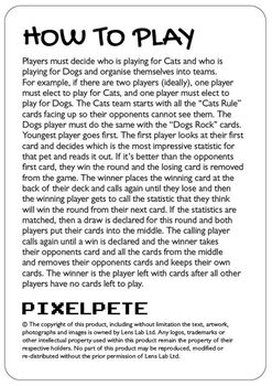 Cats Versus Dogs Card Game For Animal Lovers, 4 of 10