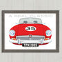 M G B Personalised Classic Sports Car Print, thumbnail 1 of 5