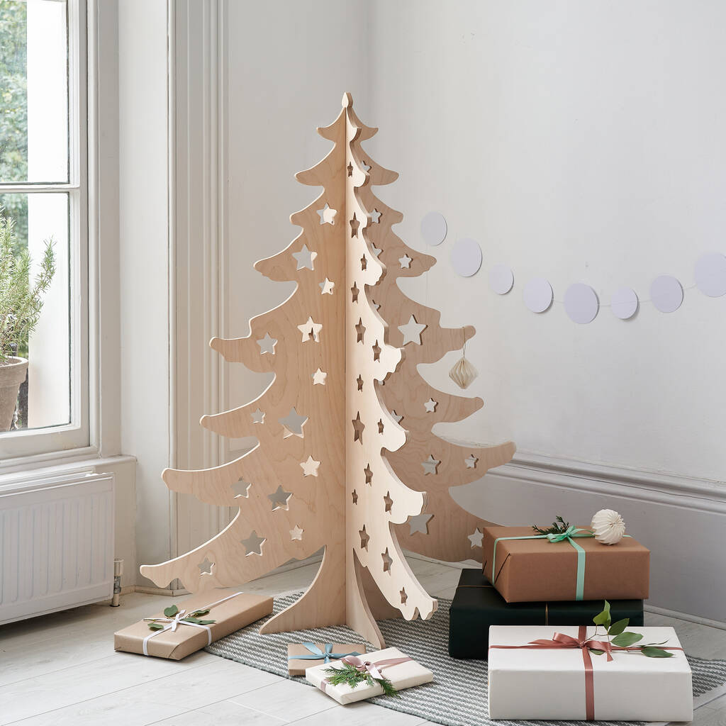 Alternative Wooden 4ft Christmas Tree, 1 of 10
