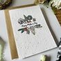 Plantable Floral Happy Mother's Day Flowers Card, Seeded Card, thumbnail 2 of 2