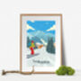 La Rosière Ski Resort France Travel Poster Art Print, thumbnail 4 of 8