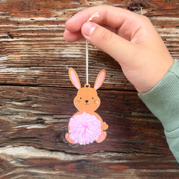 Make Your Own Pom Pom Bunny Decoration Kit, 7 of 7