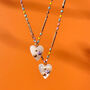 Mother Of Pearl Heart And Bright Beaded Chain Necklace, thumbnail 2 of 12