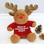 Personalised Christmas Reindeer Toy, thumbnail 1 of 3