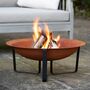 Oxidised Firepit With Black Legs, thumbnail 1 of 4