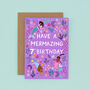 Any Age Mermaid Birthday Card, Girls Birthday Card, thumbnail 8 of 9