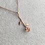 Eliza Day Wild Rose Sterling Silver Rose Gold Plated, thumbnail 4 of 7