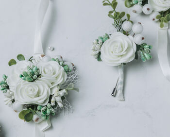 Wedding Flower Accessory In Lime, 9 of 12