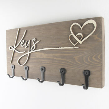 Wooden Wall Key Hooks, 6 of 11