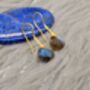 Labradorite Dangle Sterling Silver Earrings, thumbnail 5 of 9