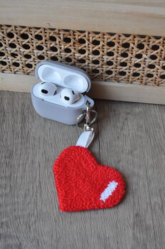 Tufted Cute Airpods Charm And Keychain, 6 of 6