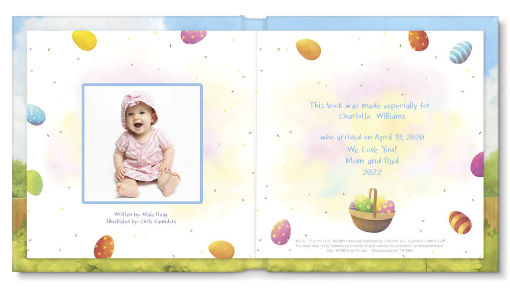 Personalised Children's Book, Baby's 1st Easter By I See Me! Personalised Children's Books