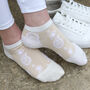 Peace Beige And Paisley Beige Women's Trainer Socks, thumbnail 3 of 7