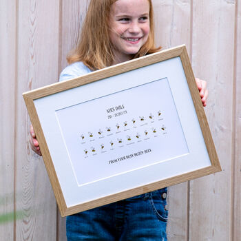 Personalised 'Busy Bees' Teacher’s Print, 3 of 6