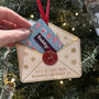 Santa's Letter Gift Card Holder Christmas Decoration, thumbnail 3 of 4