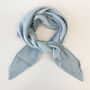 Silver Colour Pleated Silky Scarf, thumbnail 1 of 4