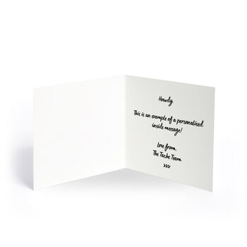 Congratulations Handmade Personalised Woop Blank Card, 2 of 5