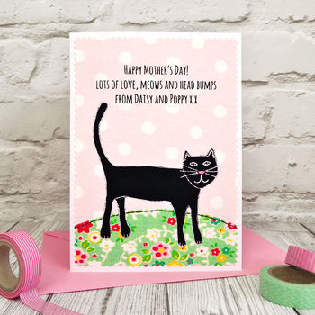 Personalised Birthday Card From Your Cat, 2 of 4