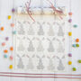Easter Rabbit Linen Napkin Crackers, thumbnail 11 of 12