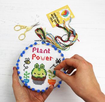 Plant Power Cross Stitch Kit, 8 of 9