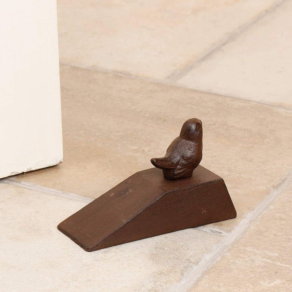 Cast Iron Vintage Bird Door Stop By Dibor
