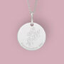 Personalised Sweet Pea Necklace In Sterling Silver, thumbnail 1 of 12
