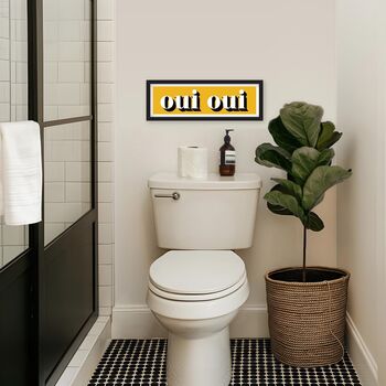 Framed Oui Oui Typography Print, 6 of 12