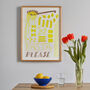 Pasta Please Risograph Print, thumbnail 1 of 3